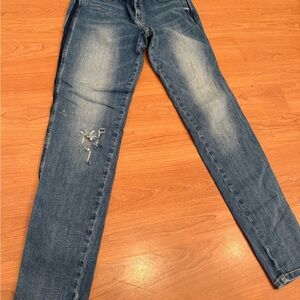 Classic Blue Distressed Jeans